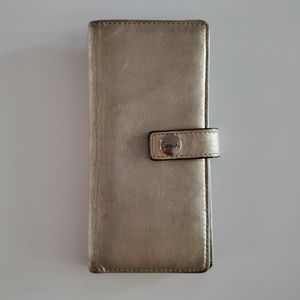 Coach Gold tone Long Wallet